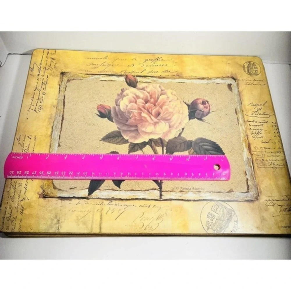 Pimpernel Cork Placemats Set of 4 Pamela Murray HARD TO FIND